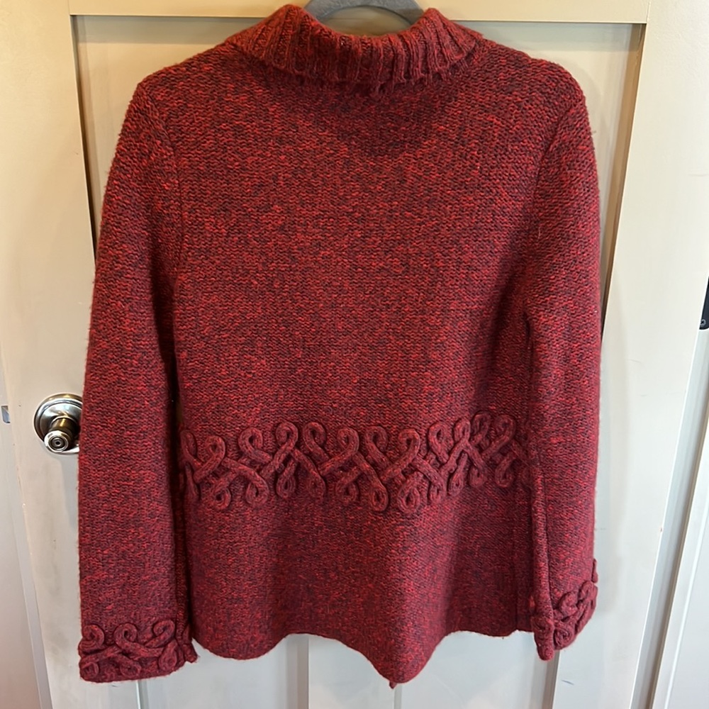Pendleton Red Button Front Cardigan Sweater Wool … - image 4